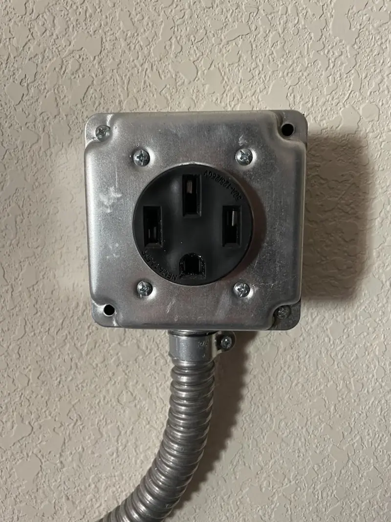 NEMA 14-50 outlet installed for Smart Home Electrical in Hurstbourne